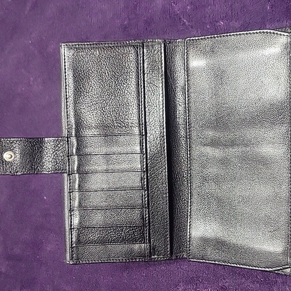 Yves Saint Laurent Studded Black Wallet Clutch - Picture 3 of 11